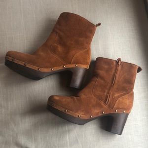 Clarks clog ankle boots
